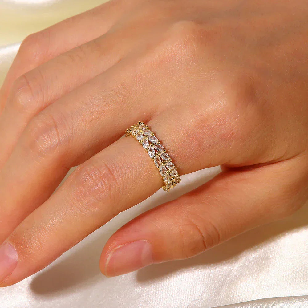[Echo Fine]Clarisse Patterned Gold Ring
