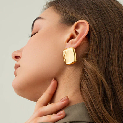 [Echo Fine]Poppy Gold Earrings