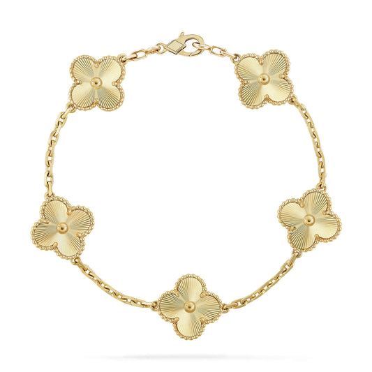 [ECHO ]CLOVER 5 FLOWERS LASER BRACELET