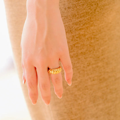 [Echo Fine]Amaia Gold Croissant Ring