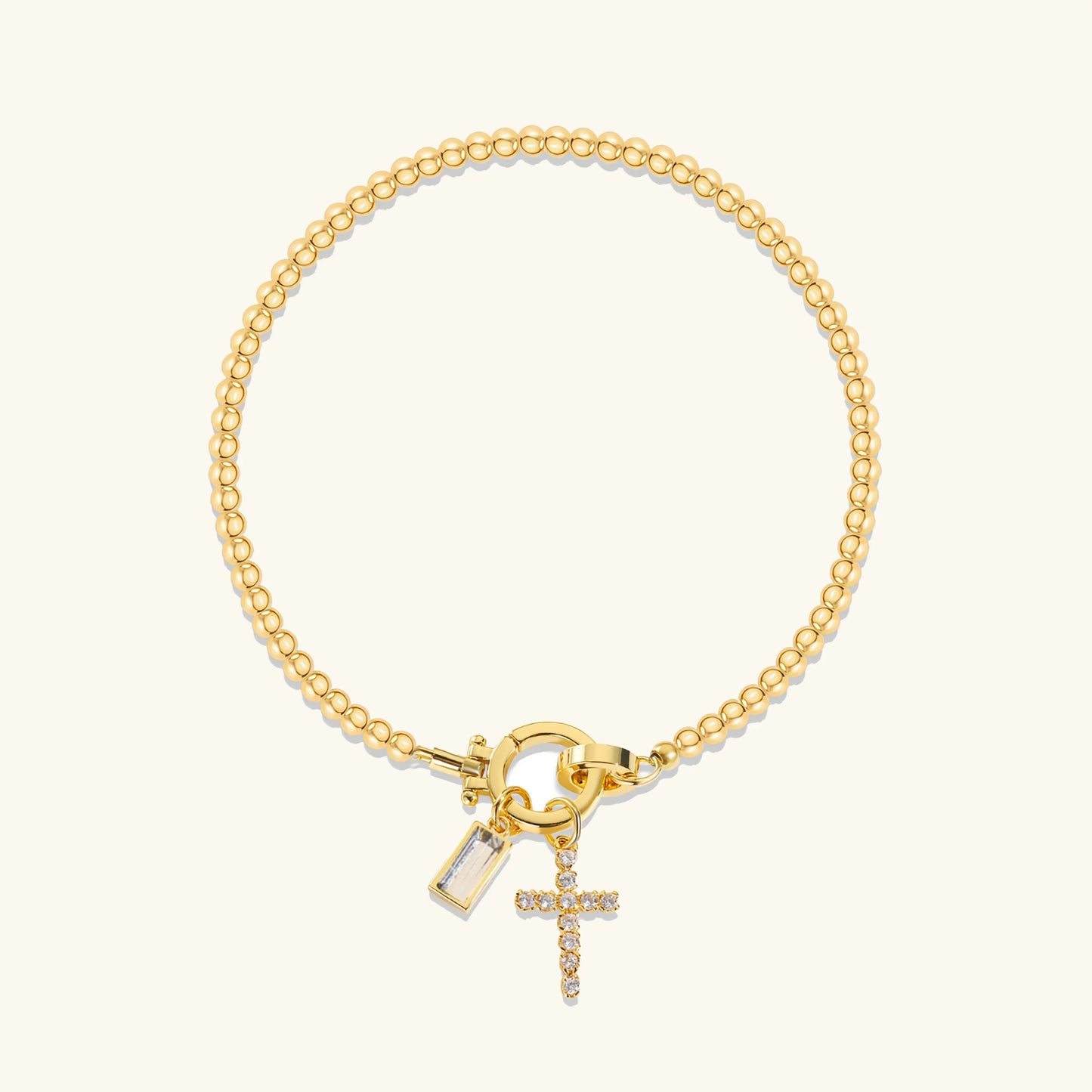 [Echo Fine]Amalia Birthstone Cross Bracelet