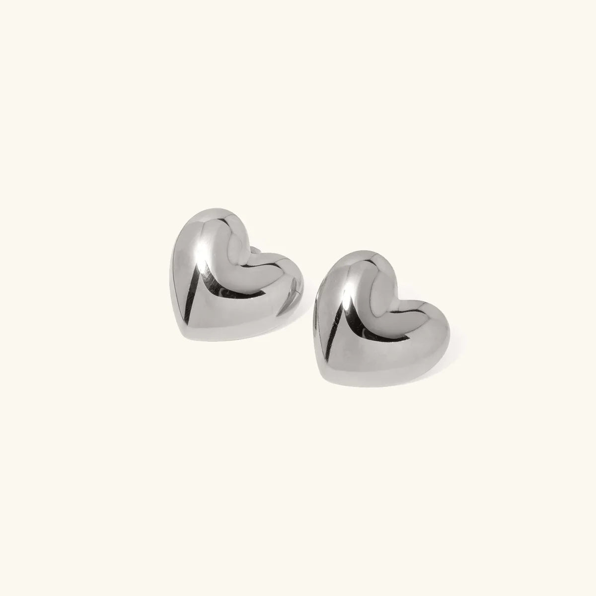 [Echo Fine]Aubree Gold Heart Earrings