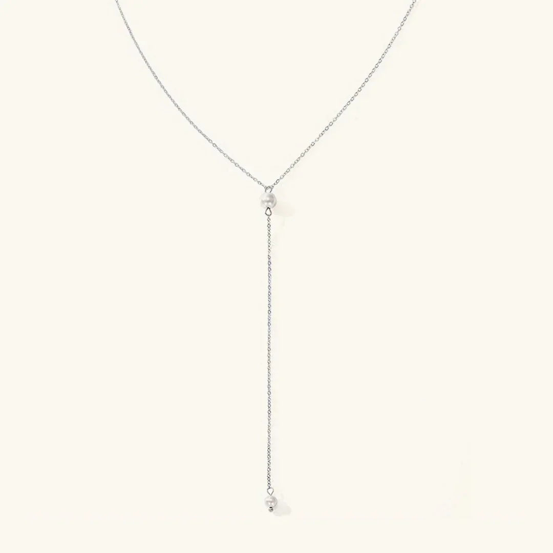 [Echo Fine]Beatrice Pearl Tassel Necklace