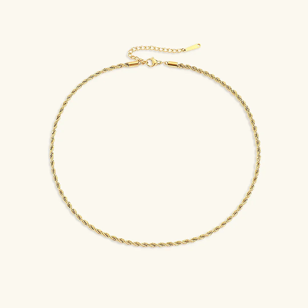 [Echo Fine]Bianca Rope Chain Gold Necklace