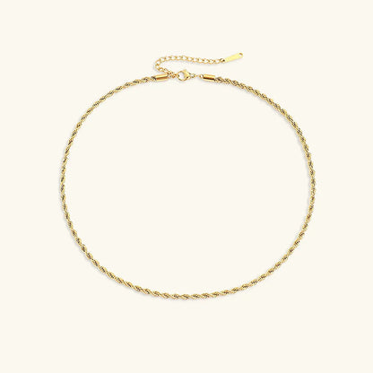 [Echo Fine]Bianca Rope Chain Gold Necklace