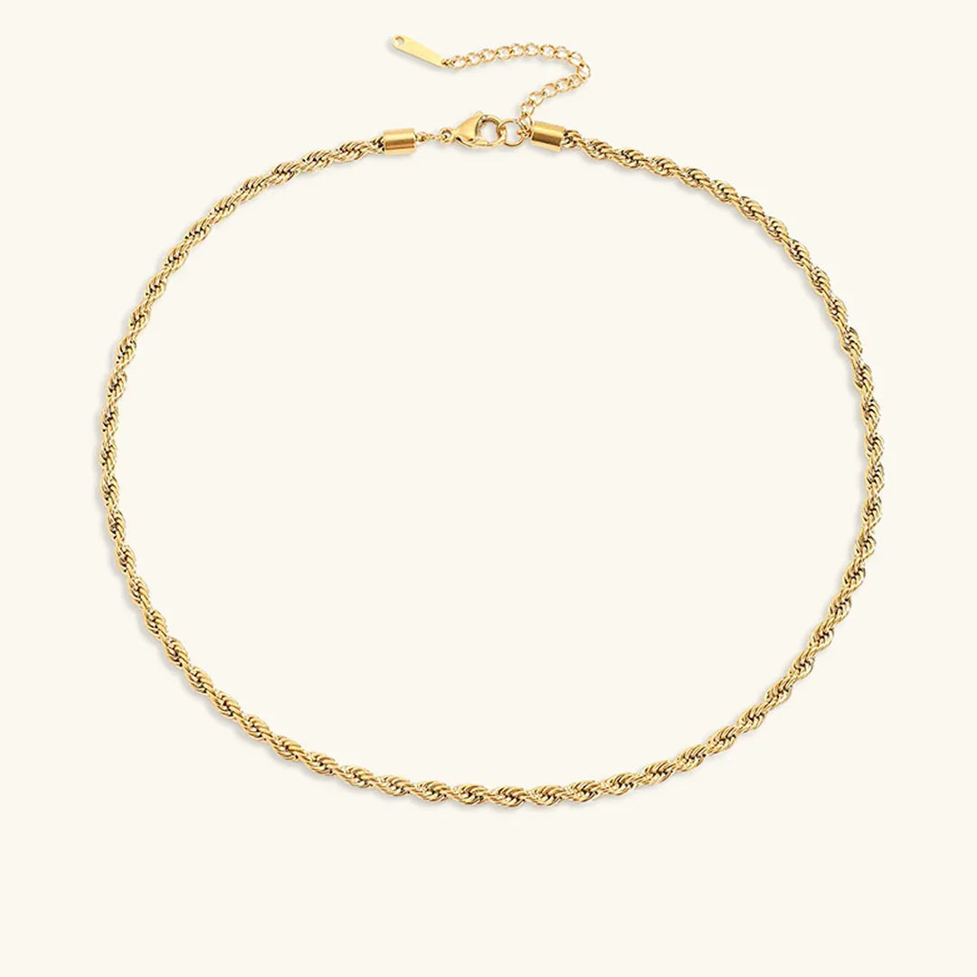 [Echo Fine]Bianca Rope Chain Gold Necklace