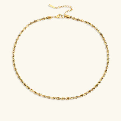 [Echo Fine]Bianca Rope Chain Gold Necklace