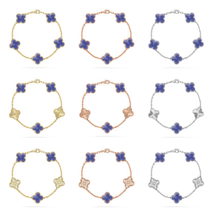 [ECHO ]CLOVER 5 MOTIF BLUE VEINS BRACELET COLLECTION