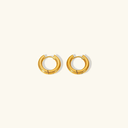 [Echo Fine]Bold Round Hoops