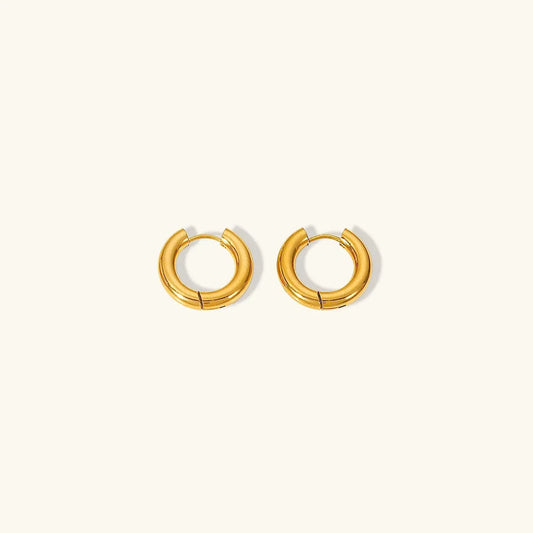 [Echo Fine]Bold Round Hoops