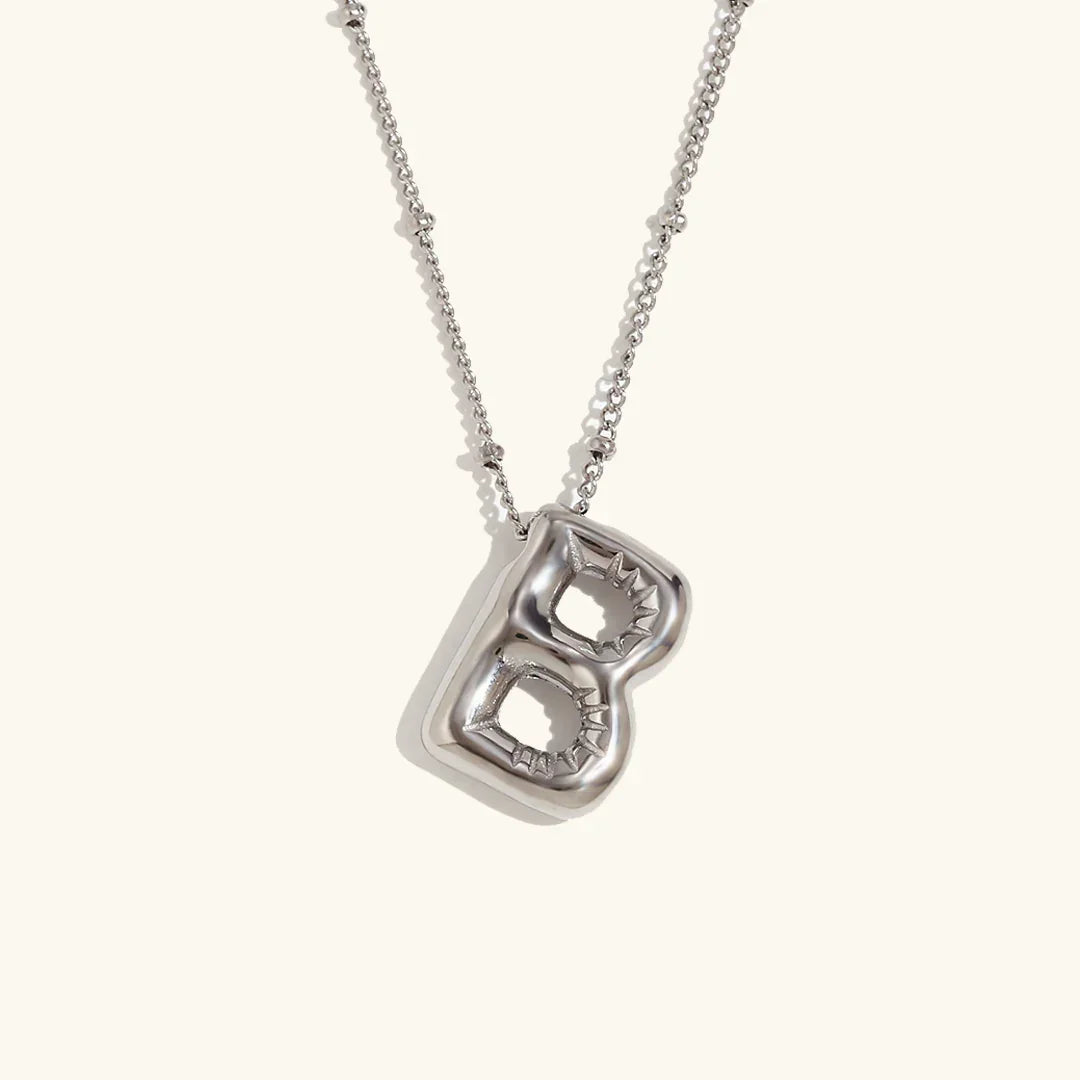 [Echo Fine]Balloon Gold Initial Necklace