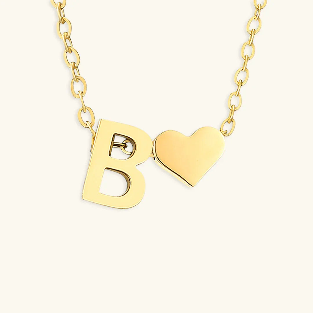[Echo Fine]Ria Initial Letter Gold Necklace