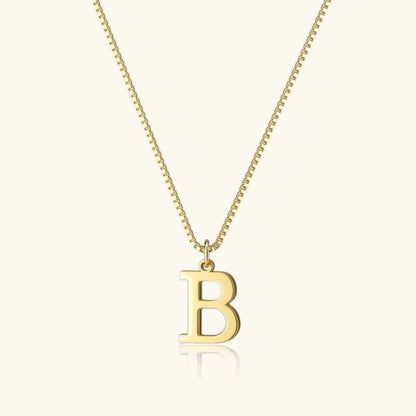 [Echo Fine]Therese Letter Initial Gold Necklace