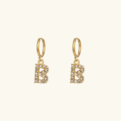 [Echo Fine]Wilhemina Initial Letter Earrings
