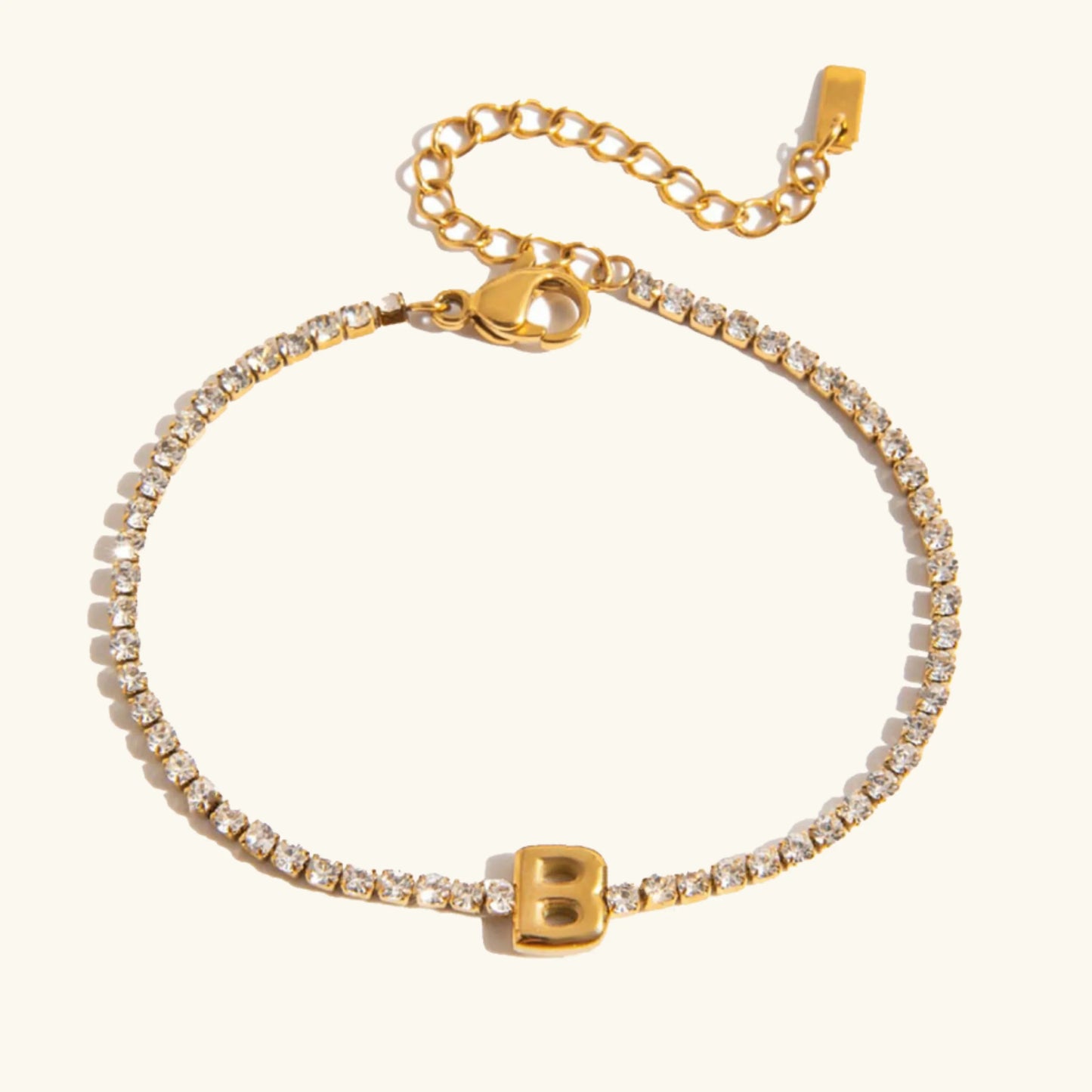 [Echo Fine]Avaria Bubble Letter Tennis Bracelet