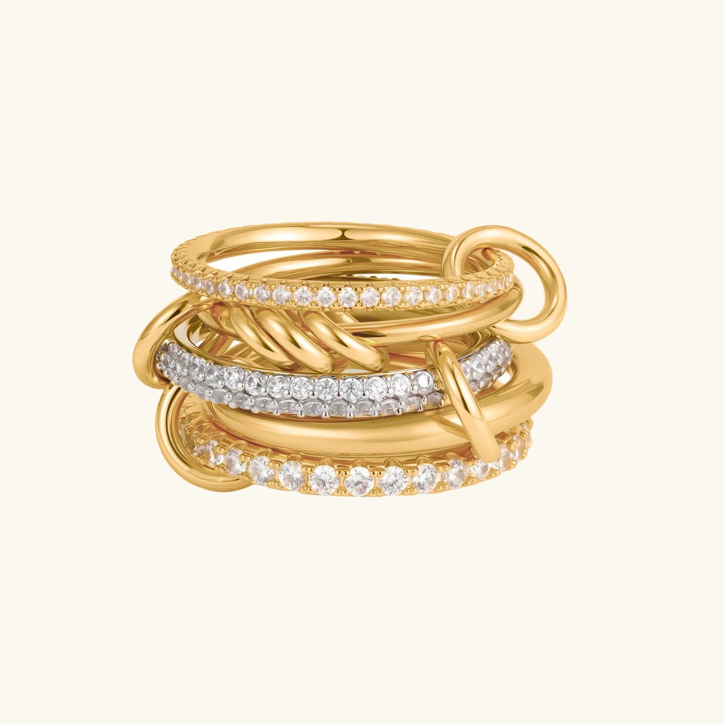 [Echo Fine]Blaise Stacked Diamond Ring