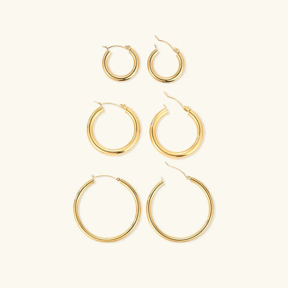 [Echo Fine]Broad Round Hoops