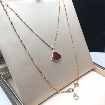 [ECHO ]DREAM NECKLACE CARNELIAN 1 DIAMOND