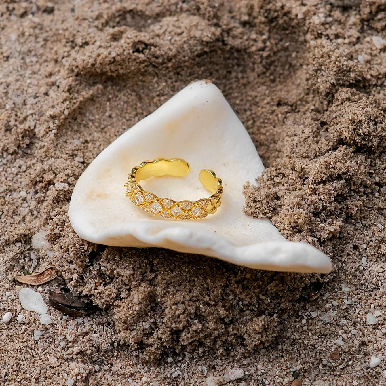 [Echo Fine]Camille Gold Patterned Ring