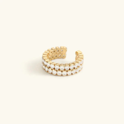 [Echo Fine]Cassandra Studded Gold Ring