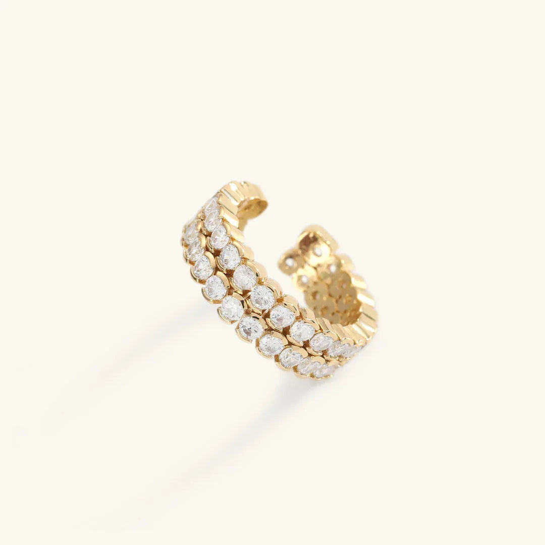 [Echo Fine]Cassandra Studded Gold Ring