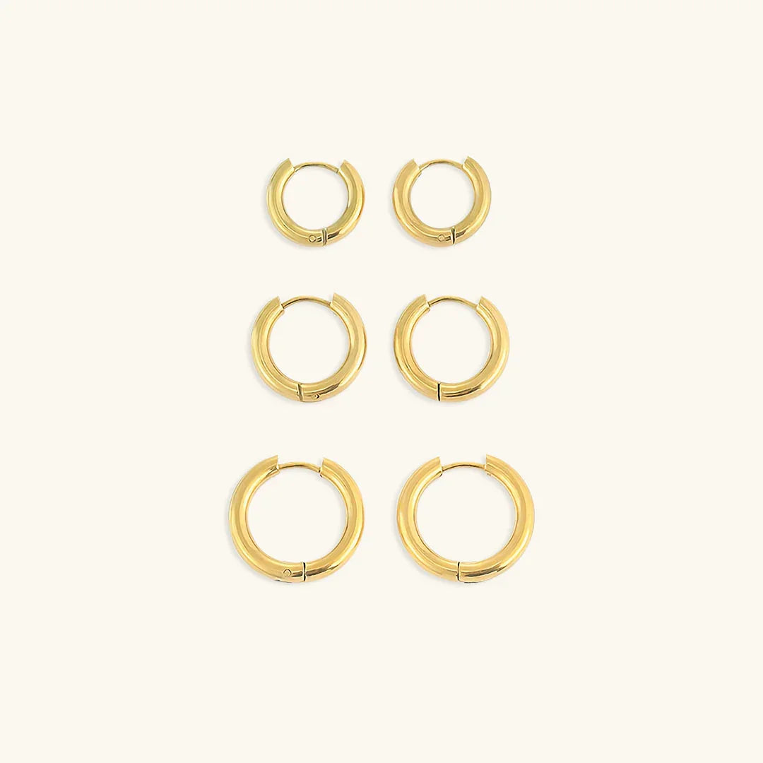 [Echo Fine]Classic Round Hoops