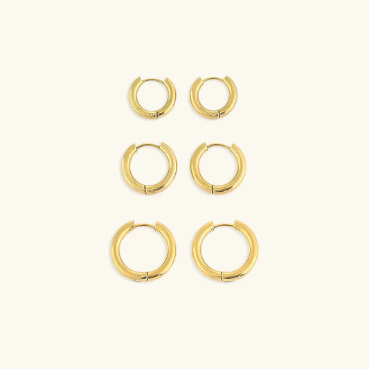 [Echo Fine]Classic Round Hoops