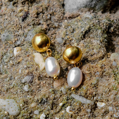[Echo Fine]Cornelia Freshwater Pearl Earrings