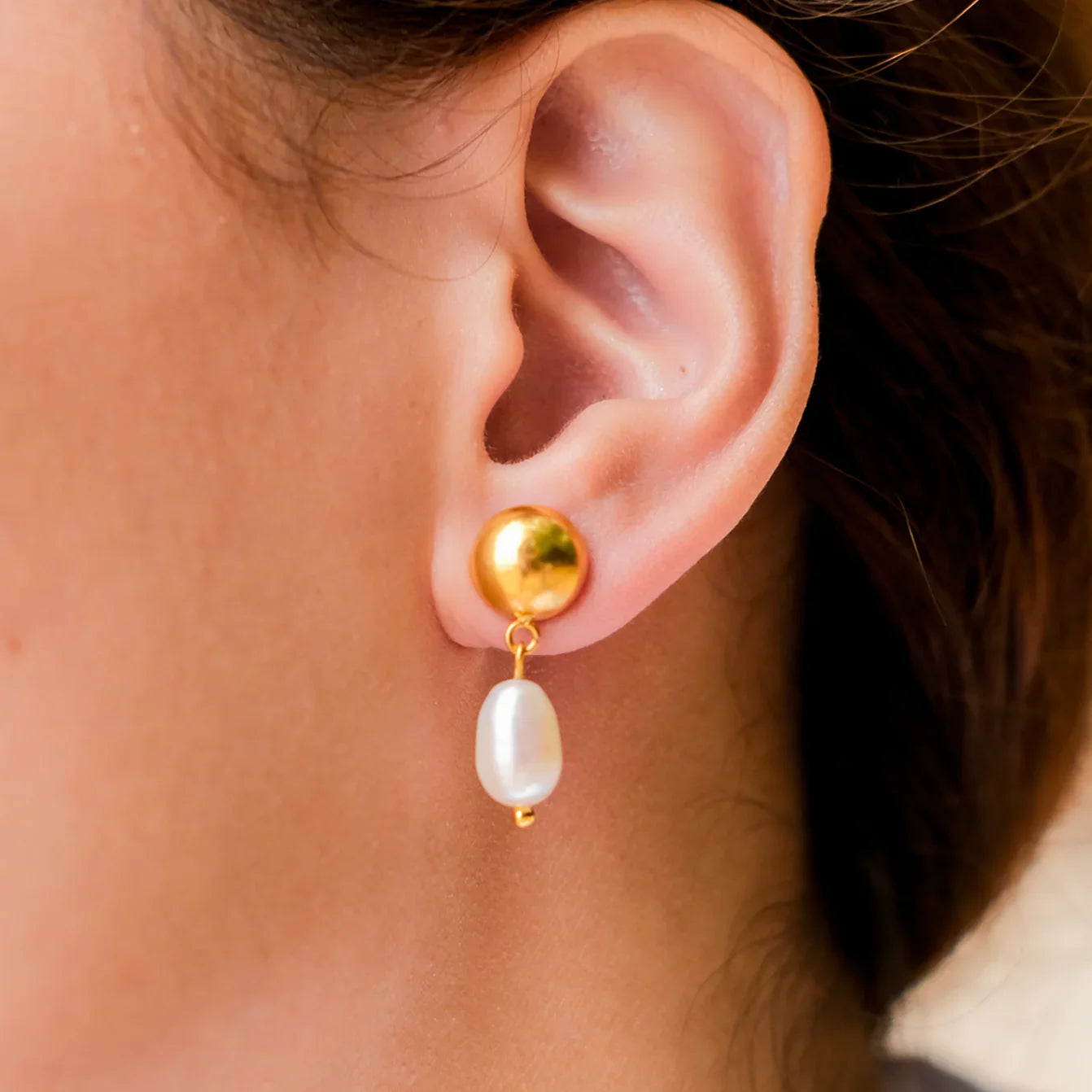 [Echo Fine]Cornelia Freshwater Pearl Earrings