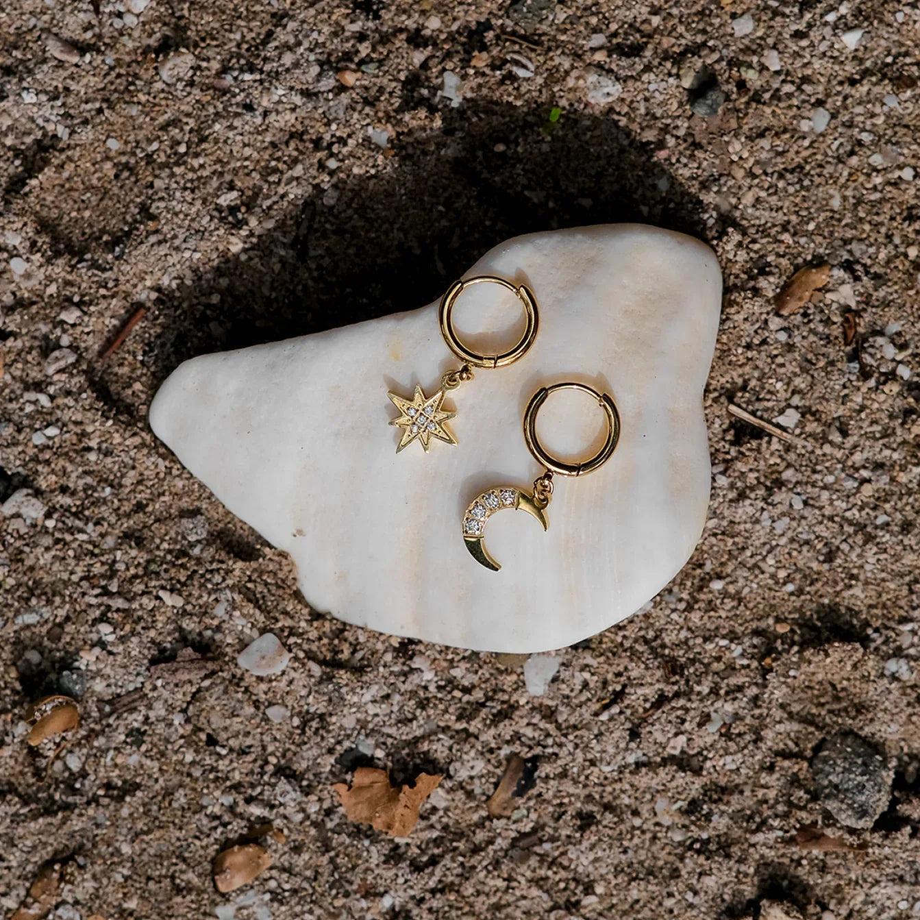 [Echo Fine]Cosmia Gold Earrings