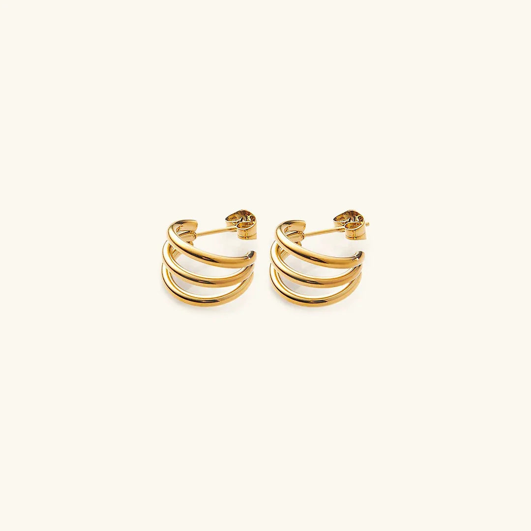 [Echo Fine]Cradle Gold Earrings