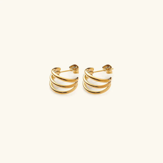 [Echo Fine]Cradle Gold Earrings