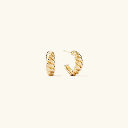 [Echo Fine]Croissant Arc Earrings