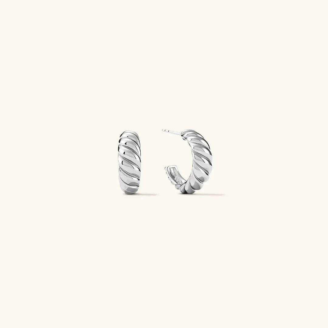 [Echo Fine]Croissant Arc Earrings