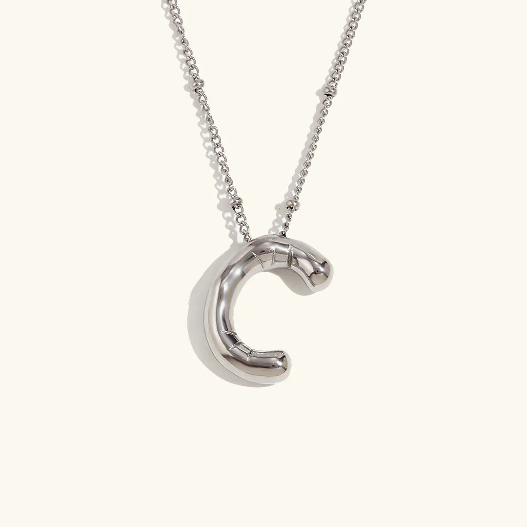 [Echo Fine]Balloon Gold Initial Necklace