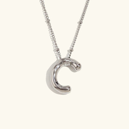 [Echo Fine]Balloon Gold Initial Necklace