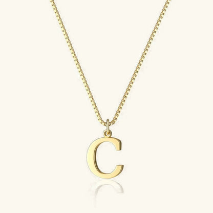 [Echo Fine]Therese Letter Initial Gold Necklace
