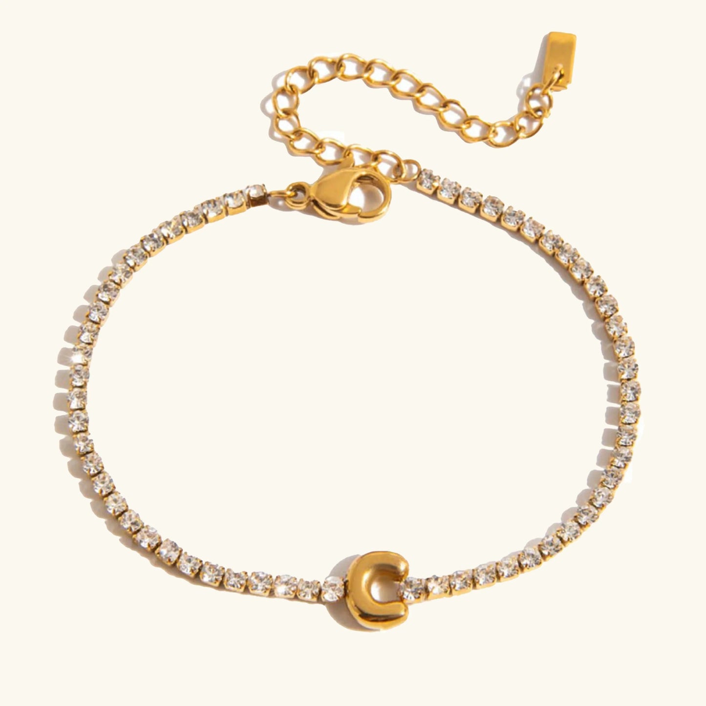 [Echo Fine]Avaria Bubble Letter Tennis Bracelet