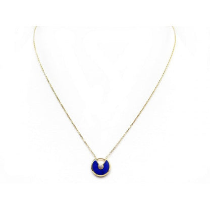 [ECHO ]AMULETTE ROSE GOLD AGATE NECKLACE