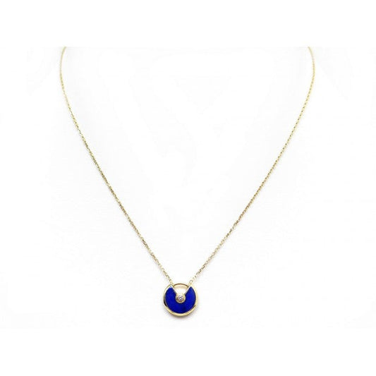 [ECHO ]AMULETTE ROSE GOLD AGATE NECKLACE