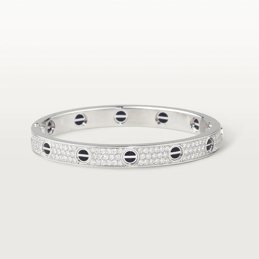 [ECHO ]LOVE BRACELET 6.1MM DIAMOND-PAVED CERAMIC