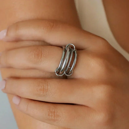 [Echo Fine]Emmanuelle Diamond Ring Stack