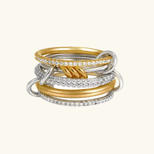 [Echo Fine]Collina Stacked Diamond Ring