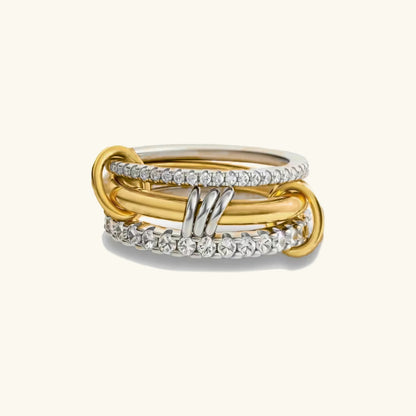 [Echo Fine]Cosette Stacked Diamond Ring