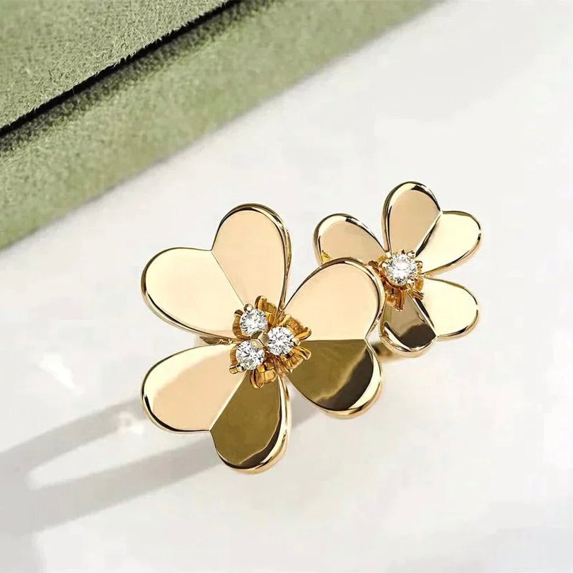 [ECHO ]CLOVER COMOS GOLD DIAMOND RING