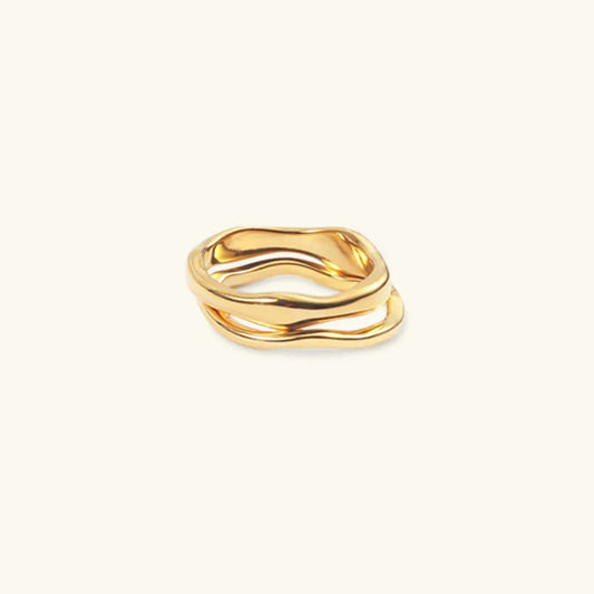 [Echo Fine]Dianne Gold Stacker Ring