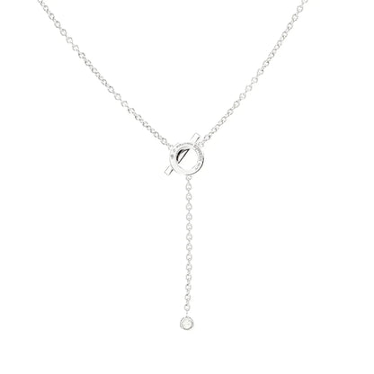 [ECHO ]FINESSE SILVER DIAMOND NECKLACE