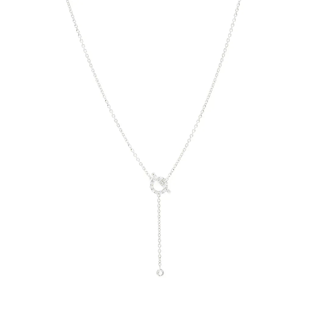 [ECHO ]FINESSE SILVER DIAMOND NECKLACE