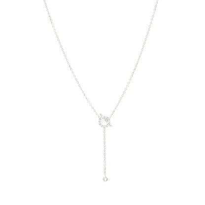 [ECHO ]FINESSE SILVER DIAMOND NECKLACE