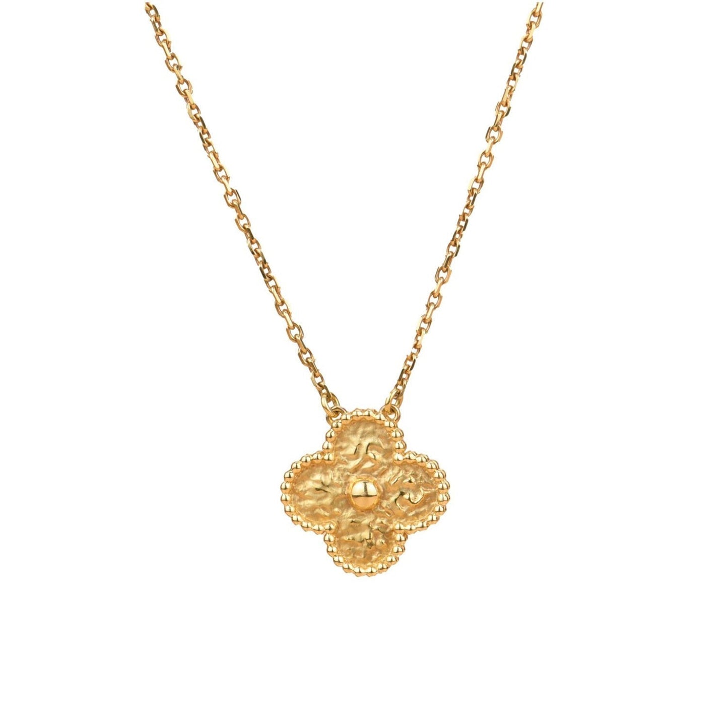[ECHO ]CLOVER 15MM  BRONZING NECKLACE